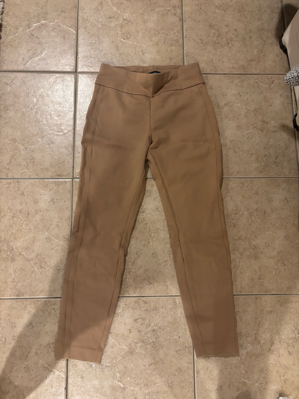 Express Tan High-Rise Slim Pants